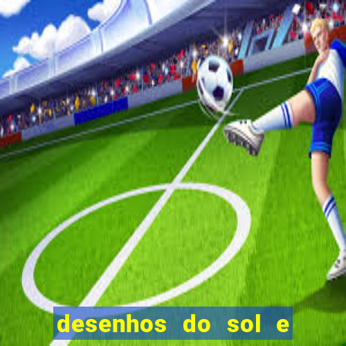 desenhos do sol e da lua