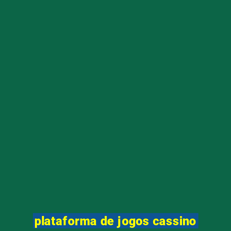 plataforma de jogos cassino