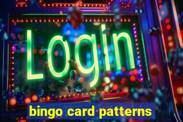 bingo card patterns