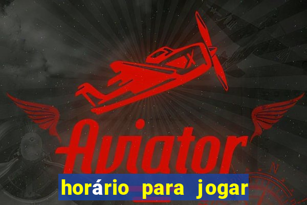 horário para jogar fortune rabbit