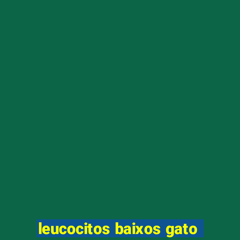 leucocitos baixos gato