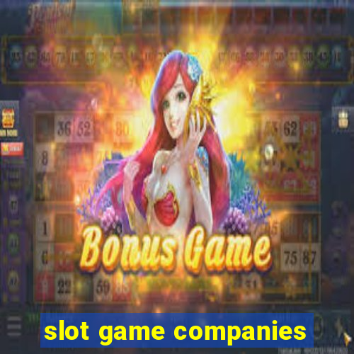 slot game companies