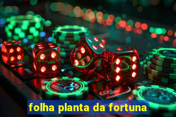 folha planta da fortuna