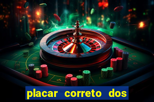 placar correto dos jogos de hoje