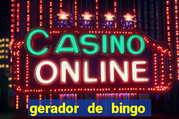 gerador de bingo de palavras