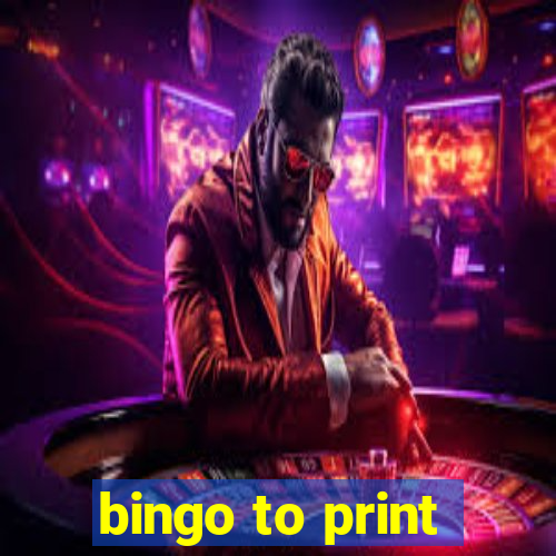 bingo to print