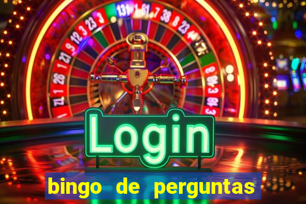 bingo de perguntas e respostas