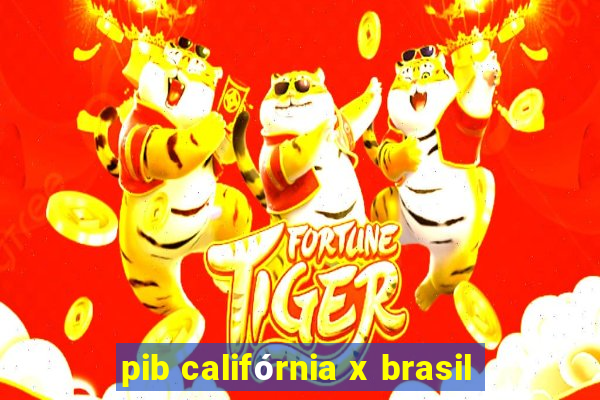 pib califórnia x brasil