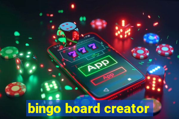 bingo board creator