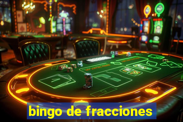 bingo de fracciones