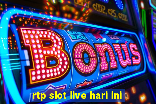 rtp slot live hari ini