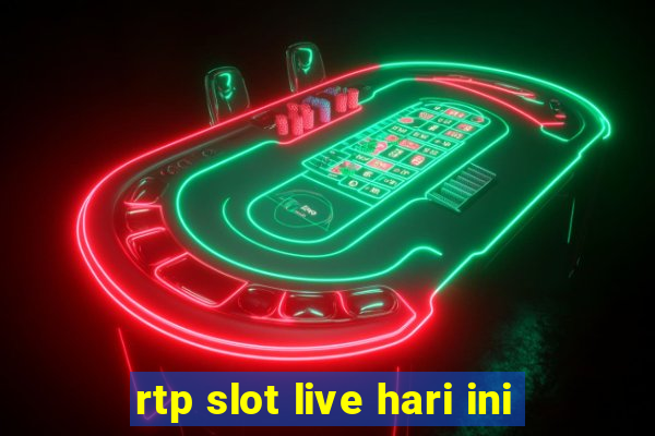 rtp slot live hari ini