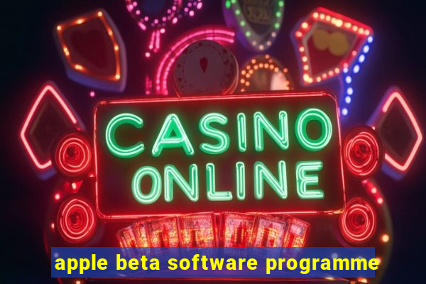 apple beta software programme