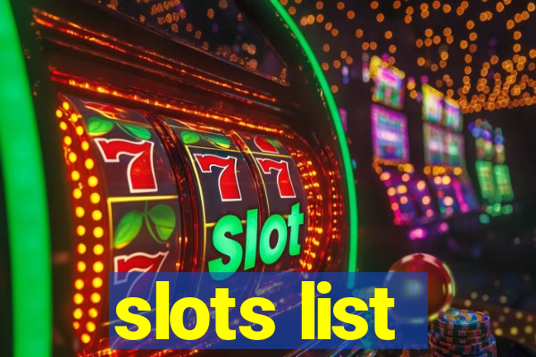 slots list