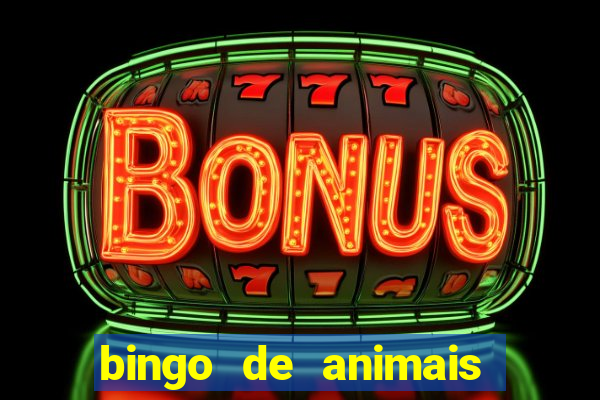 bingo de animais para educa??o infantil