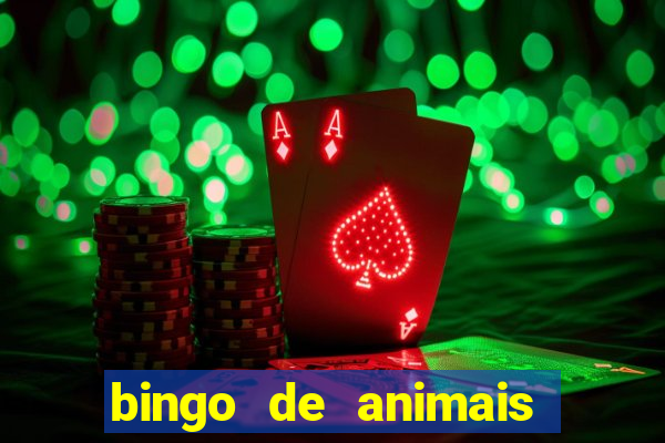 bingo de animais para educa??o infantil