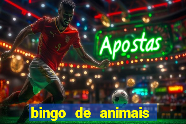 bingo de animais para educa??o infantil