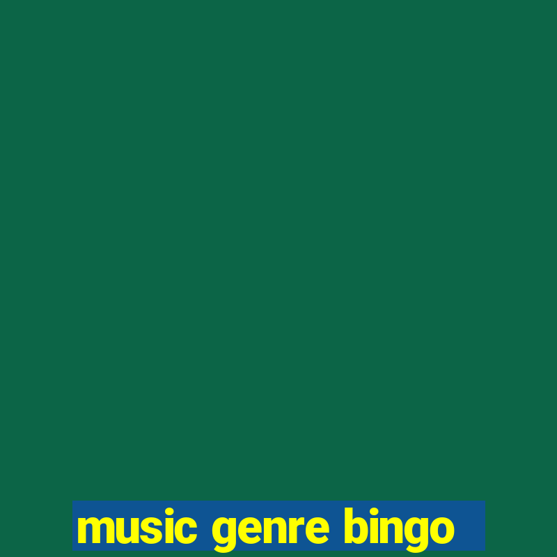 music genre bingo