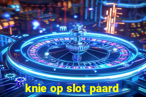 knie op slot paard