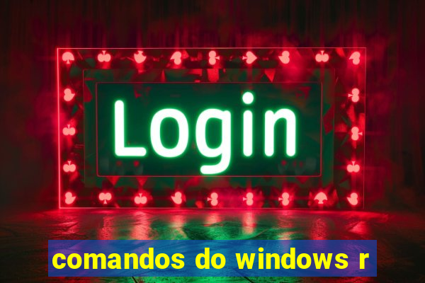 comandos do windows r