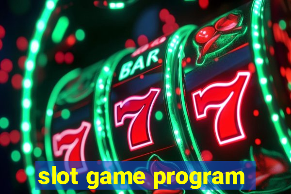 slot game program