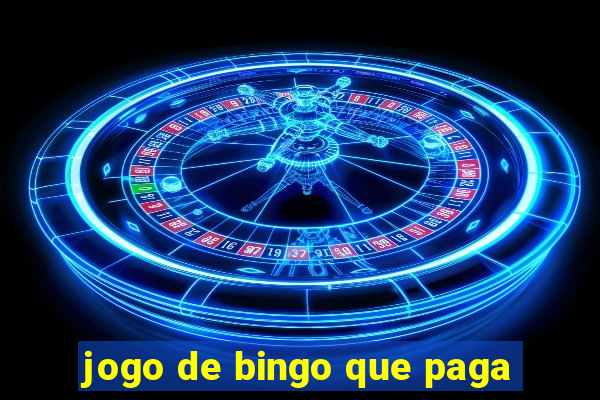 jogo de bingo que paga