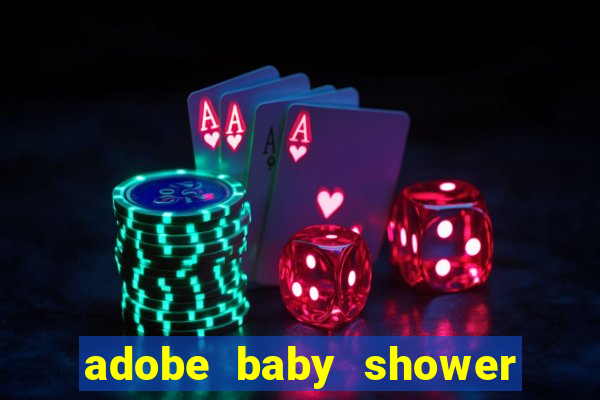 adobe baby shower bingo cards