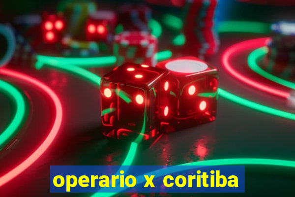 operario x coritiba