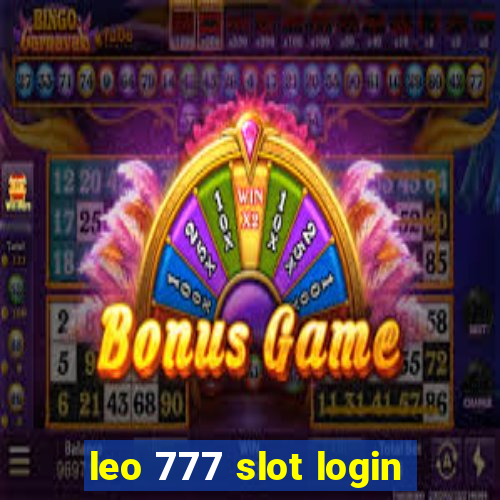 leo 777 slot login