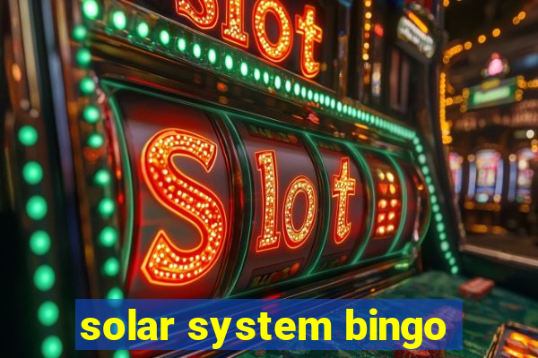 solar system bingo