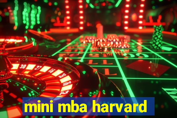 mini mba harvard