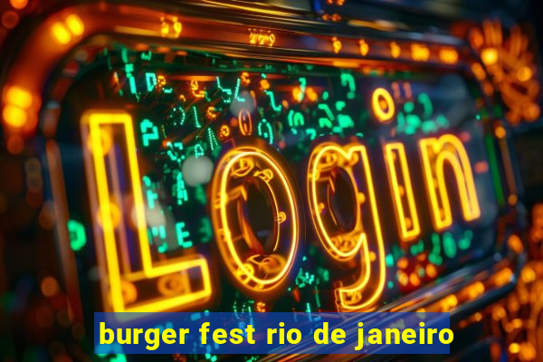 burger fest rio de janeiro