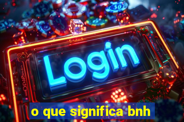 o que significa bnh