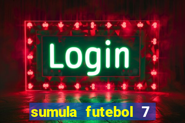 sumula futebol 7 society excel