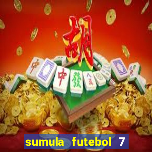 sumula futebol 7 society excel