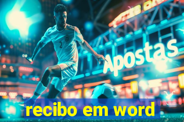 recibo em word