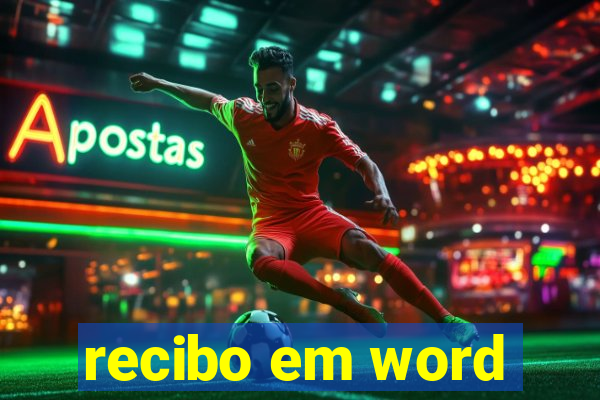 recibo em word