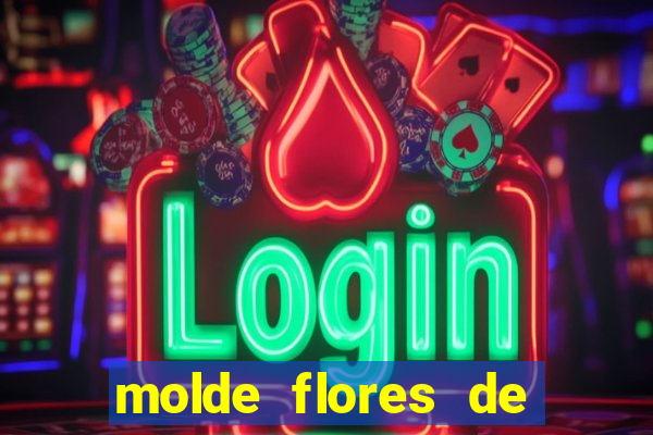 molde flores de papel para imprimir