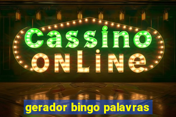 gerador bingo palavras