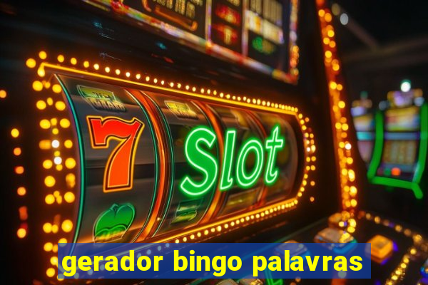 gerador bingo palavras