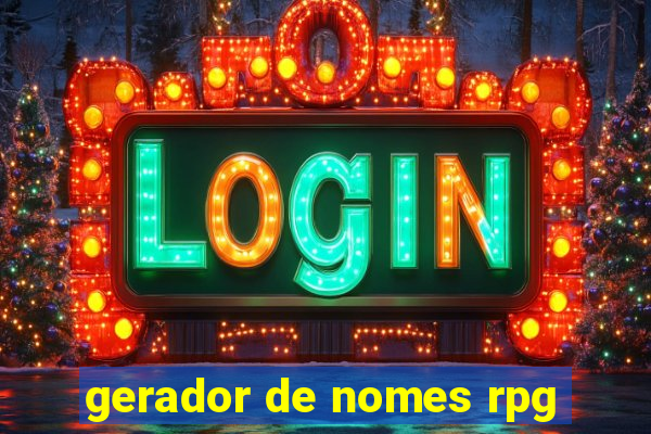 gerador de nomes rpg