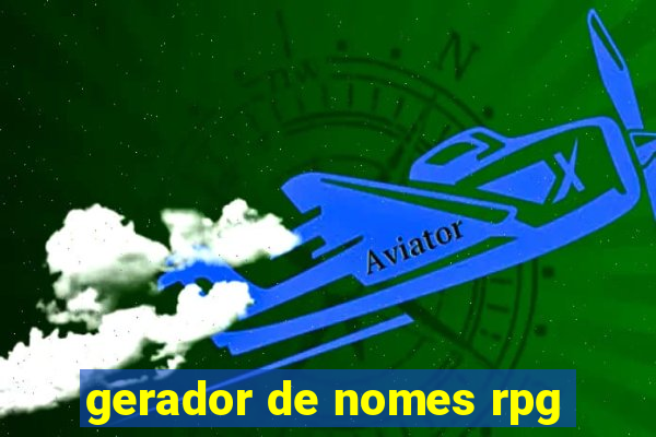 gerador de nomes rpg