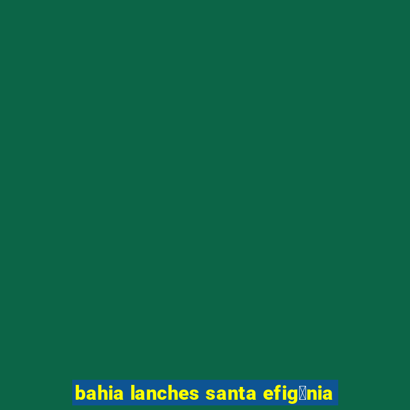 bahia lanches santa efig锚nia