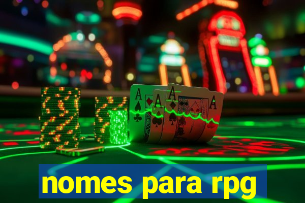 nomes para rpg