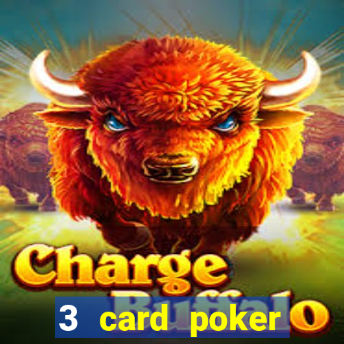 3 card poker casino game