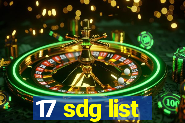 17 sdg list