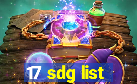 17 sdg list