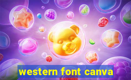 western font canva