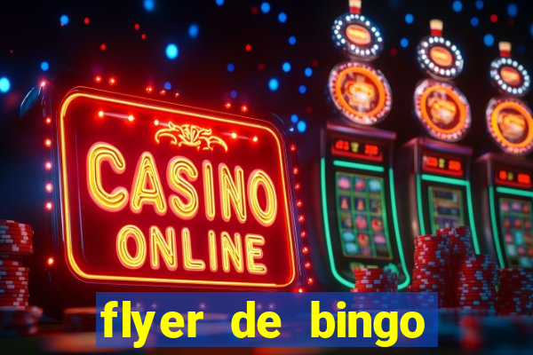 flyer de bingo para editar