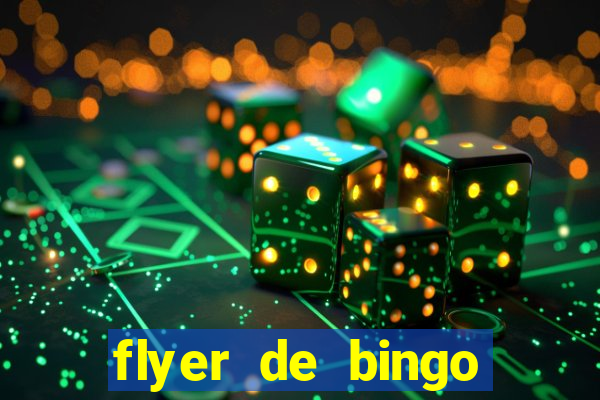 flyer de bingo para editar